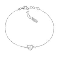 Bracciale Amen Donna Amore in Argento Zircone BRHPBBZ - BRHPBBZ